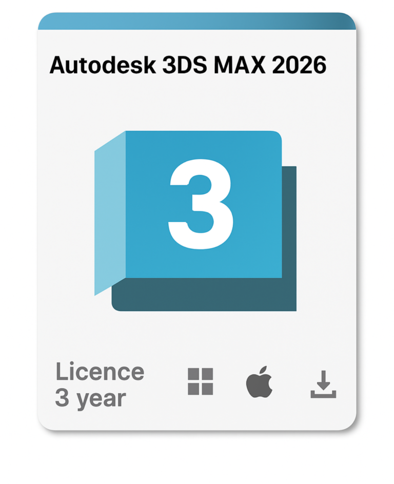 Autodesk 3DS MAX 2026 3-Year Subscription for Windows and Mac