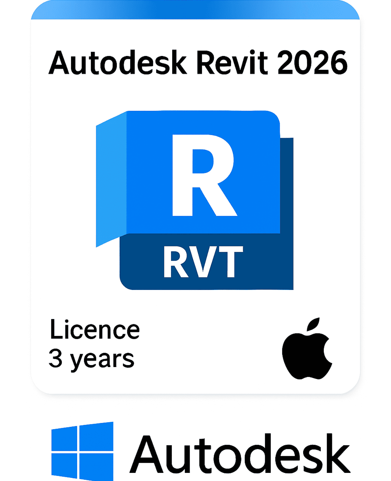 Autodesk Revit 2026 Official License Autodesk Revit 2026 3-Year Subscription for Windows and Mac