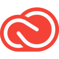 Adobe Creative Cloud category banner featuring Photoshop, Illustrator, Premiere Pro, After Effects, and Lightroom app icons on dark background with red Adobe branding