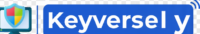 Keyversely digital storefront logo: A computer monitor with a security shield icon and the brand name "Key ver sely" on a blue background.
